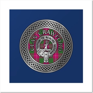 Clan Crawford Crest & Tartan Knot Posters and Art
